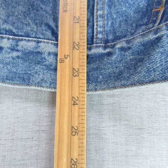 Vintage Looney Tunes Jean Jacket Mens Small Blue Denim Thats All Folks Retro 90s - Picture 8 of 10